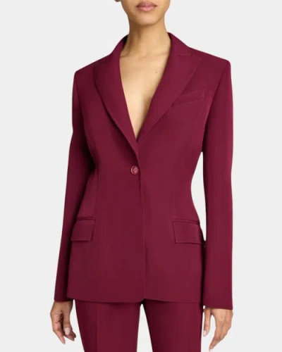 SANTORELLI SANTORELLI JESS SINGLE BUTTON PEAK LAPEL JACKET WITH SEAM DETAIL