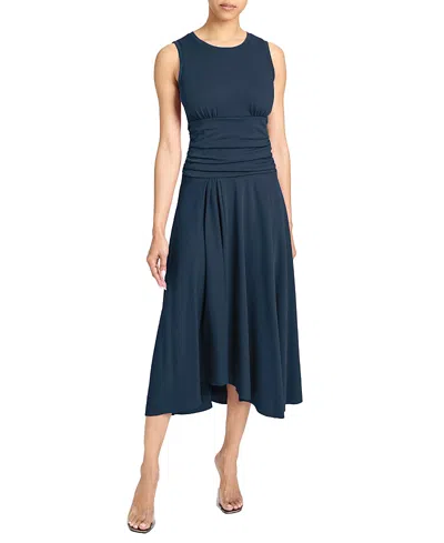 SANTORELLI JOSIE SLEEVELESS MIDI DRESS IN COTTON BLEND