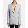 Santorelli Juno Double Button Boucle Jacket In Purple