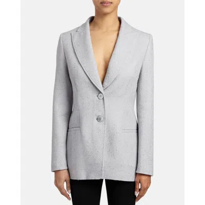 Santorelli Juno Double Button Boucle Jacket In Purple