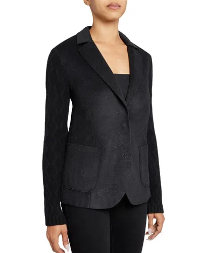 Santorelli Knit Blazer In Black