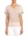 Santorelli Knit Top In Gold