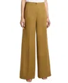 Santorelli Lily Wide Leg Pants With Slanted Side Pockets In Stretch Cotton In Coconut