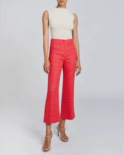 Santorelli Liza Ankle Flared Pant In Vermilion