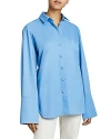Santorelli Trina Button-down Cotton Poplin Shirt In Cornflower