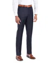 Santorelli Loro Piana Wool Regular Fit Dress Pants In Navy