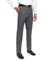 Santorelli Loro Piana Wool Regular Fit Dress Pants In Gray