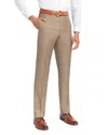 Santorelli Loro Piana Wool Regular Fit Dress Pants In Brown