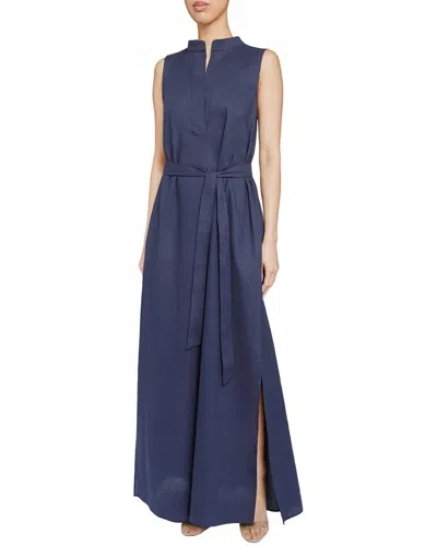 Santorelli Lucy Relaxed Maxi Dress In Blue
