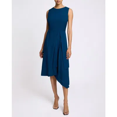 Santorelli Maddy Multi-panel Asymmetric Silk Dress