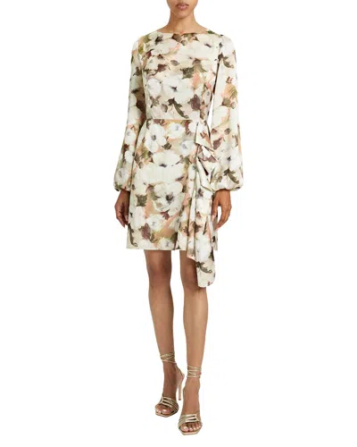 Santorelli Malia Long Sleeve Dress In Brown