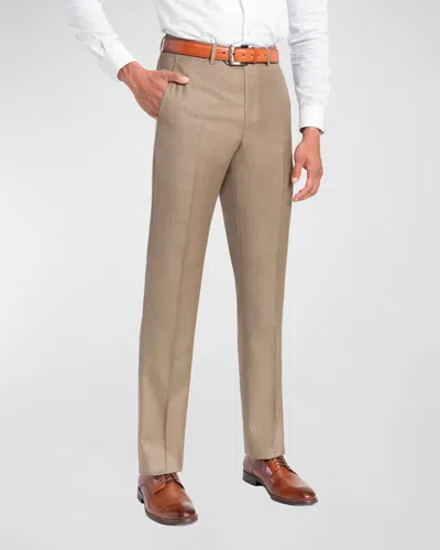 SANTORELLI MEN'S LORO PIANA WOOL COMFORT WAISTBAND TROUSERS,PROD241750452