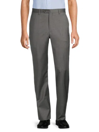 Santorelli Men's Wool Trousers In Grey