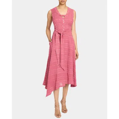 Santorelli Nia Asymmetric Midi Dress