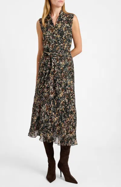 Santorelli Nirva Sleeveless Dress In Evergreen Multi
