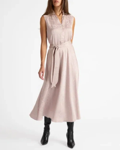 Santorelli Nirva Sleeveless Dress In Neutral