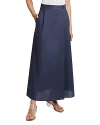 Santorelli Drew A-line Midi Skirt In Navy