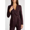 Santorelli Paco Double-breasted Six-button Jacket In Brown