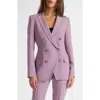 Santorelli Paco Double-breasted Six-button Jacket In Purple