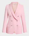Santorelli Paco Double Breasted Jacket In Soft Stretch Crepe