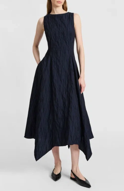 Santorelli Palma Sleeveless Midi Dress In Blue
