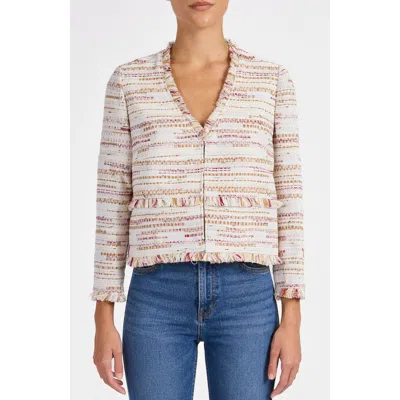 Santorelli Reggie Cropped Jacket In Brown