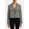 Santorelli Regina Relaxed Fit Jacket In Gray