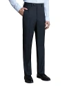 Santorelli Roma Broken Screen Regular Fit Dress Pants In Charcoal