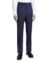 Santorelli Roma Broken Screen Regular Fit Dress Pants In Midnight