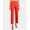 Santorelli Roma Cropped Straight-leg Stretch Cotton Pants