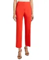 Santorelli Roma Cropped Straight-leg Stretch Cotton Pants
