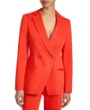 Santorelli Rowan Double Breasted Two-button Jacket In Stretch Cotton