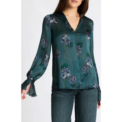 Santorelli Rue Long Sleeve Blouse In Black