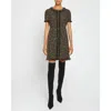 Santorelli Shea Short Sleeve Shift Dress In Sage Multi