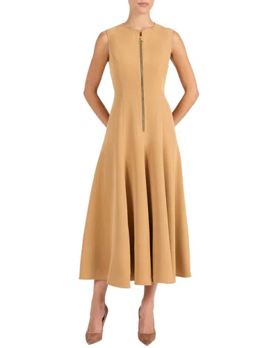 Santorelli Sunny Midi Dress In Brown