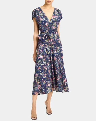SANTORELLI SANTORELLI TALIA CAP SLEEVE MIDI DRESS