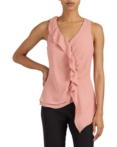 Santorelli Tyra Sleeveless Top In Pink
