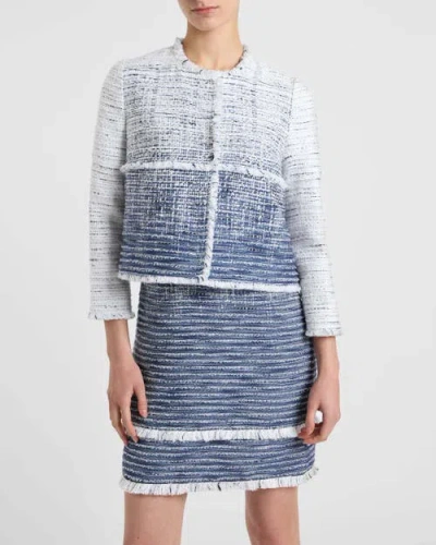 Santorelli Valerie Short Jacket In Gray
