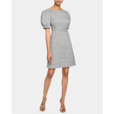 SANTORELLI SANTORELLI VIOLET A-LINE SHIFT DRESS WITH PUFF SLEEVES