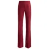Santorelli Beth Flared Pant In Virgin Wool Stretch In Red
