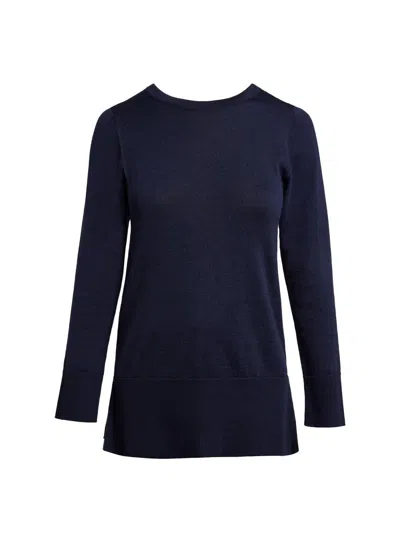 Santorelli Women's Merino Wool Sweater In Blue