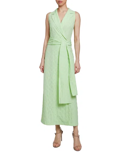 Santorelli Wren Midi Wrap Shirt Dress In Multi