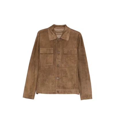 Santoro Flap-pockets Jacket In Brown