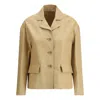 Santoro Leather Blazer In Multi