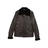 Santoro Leather Outerwears In Black