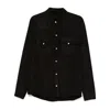 Santoro Leather Outerwears In Black