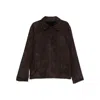 Santoro Leather Outerwears In Brown