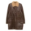 Santoro Leather Outerwears In Brown