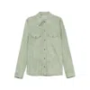 Santoro Leather Outerwears In Green