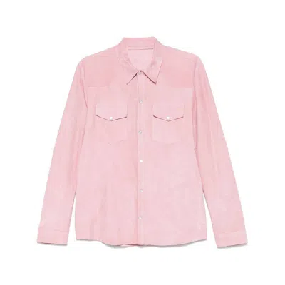 Santoro Leather Outerwears In Multicolor